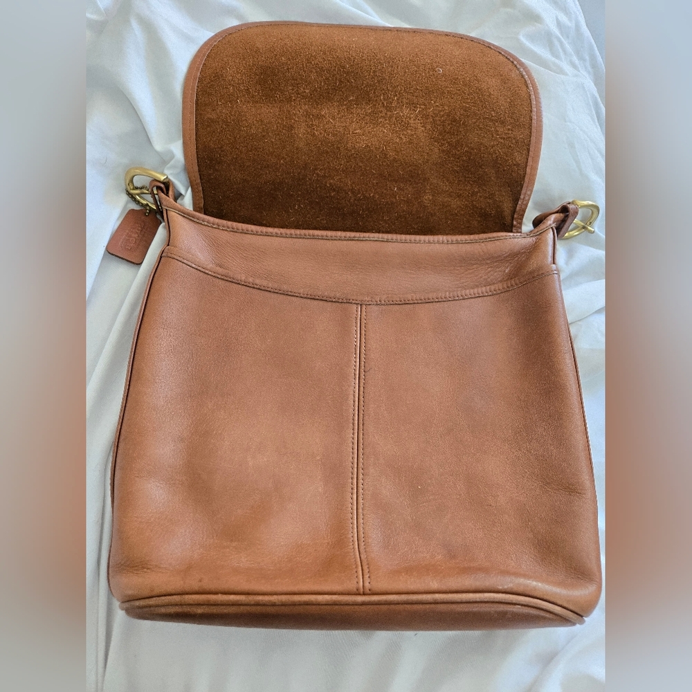 Coach 4115 Whitney British Tan Brown Flap Purse Shoulder Crossbody Bag Hangtag - Picture 10 of 13
